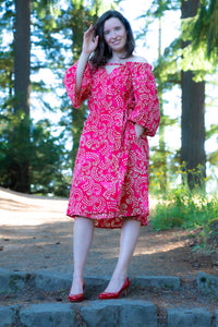 Red Dress Indian Batik Fabric