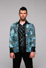 Load image into Gallery viewer, Men Long Sleeve Shirt Mosaic
