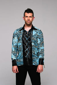 Men Long Sleeve Shirt Mosaic