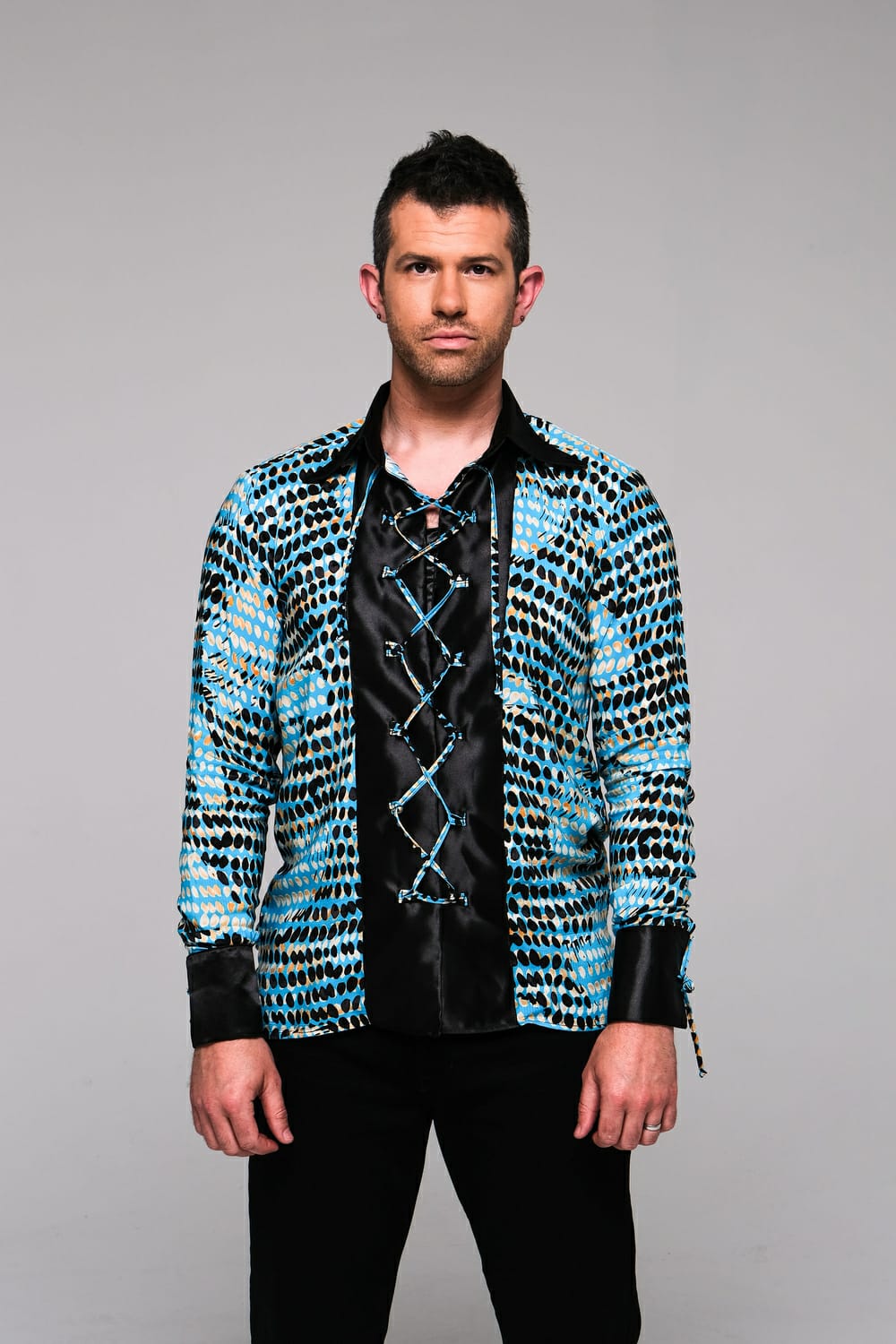 Men Long Sleeve Shirt Mosaic