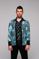 Men Long Sleeve Shirt Mosaic