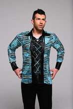 Load image into Gallery viewer, Men Long Sleeve Shirt Mosaic
