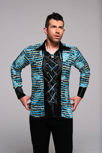 Men Long Sleeve Shirt Mosaic