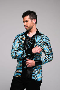 Men Long Sleeve Shirt Mosaic